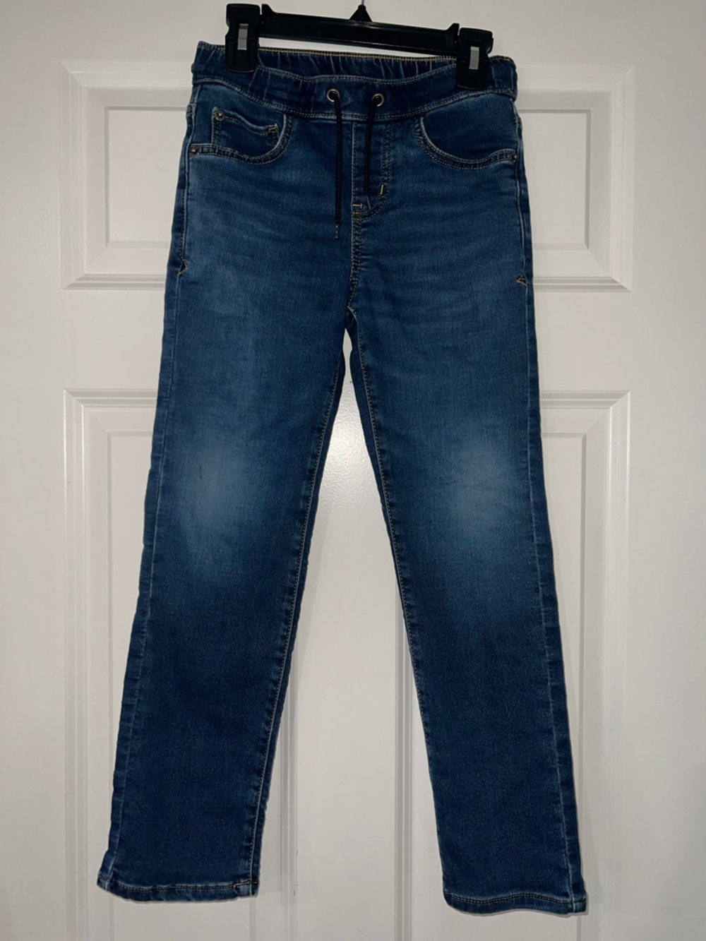 Cat & Jack Boys' Dark Blue Stretch Denim Joggers